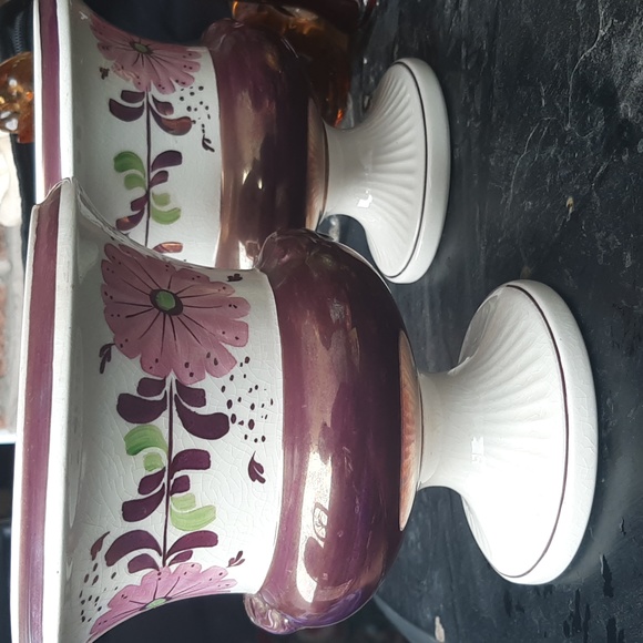 Antique 1925 Copper Luster, Gray's Pottery pair of vases - Picture 4 of 4